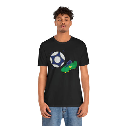 Brazil Football Soccer Unisex Tee - Express Delivery Available