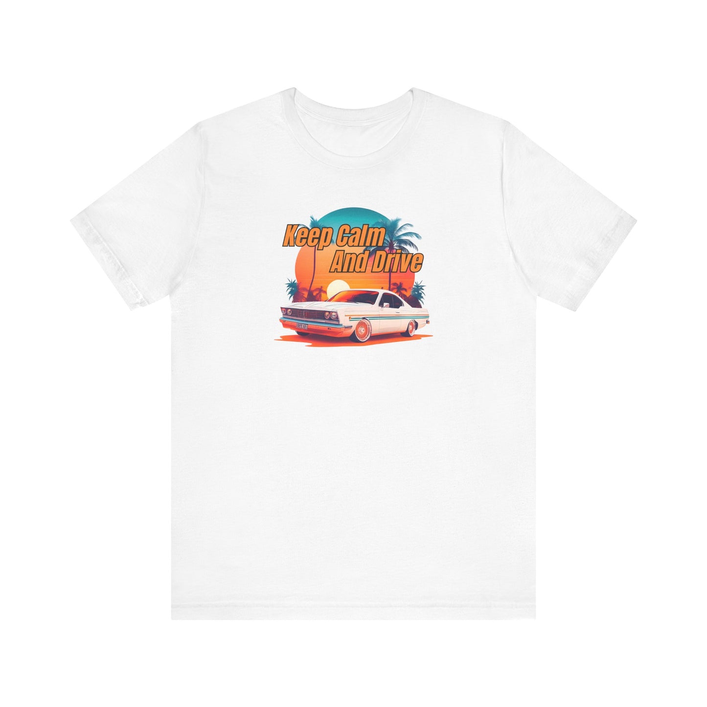 Retro Car Vibe Unisex Tee - 'Keep Calm And Drive'