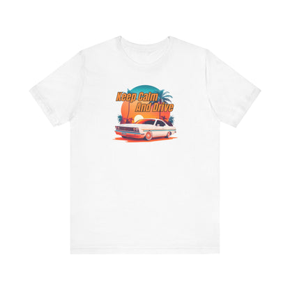 Retro Car Vibe Unisex Tee - 'Keep Calm And Drive'