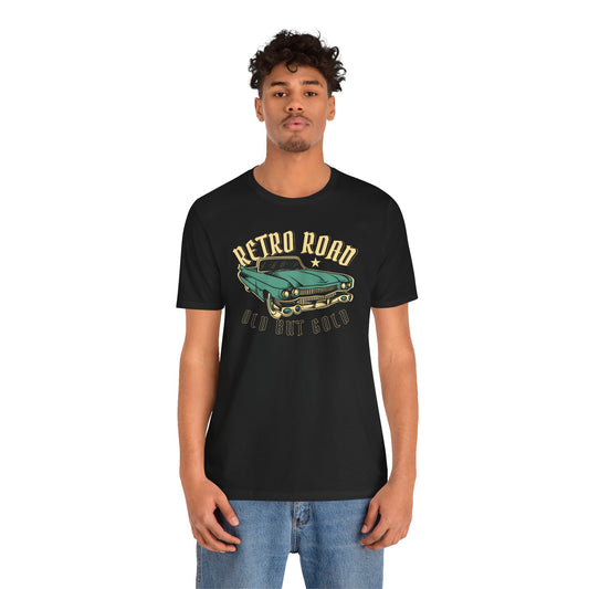 Retro Road Unisex Tee - Old But Gold Vintage Car Graphic Shirt