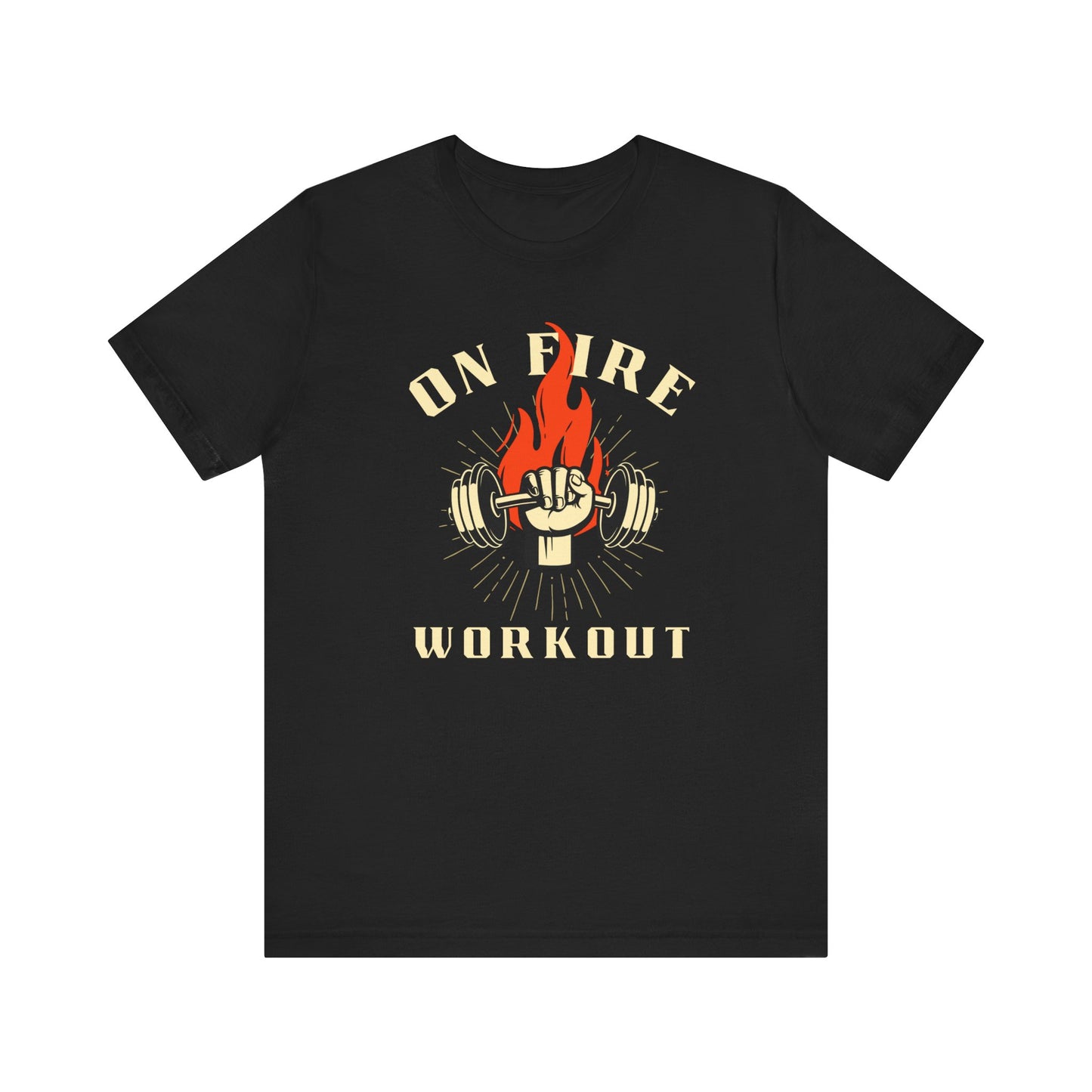 On Fire Workout Unisex Jersey Tee