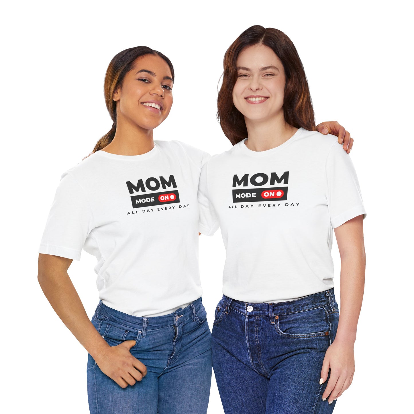 Mom Mode On Jersey Tee - Everyday Comfort for Moms