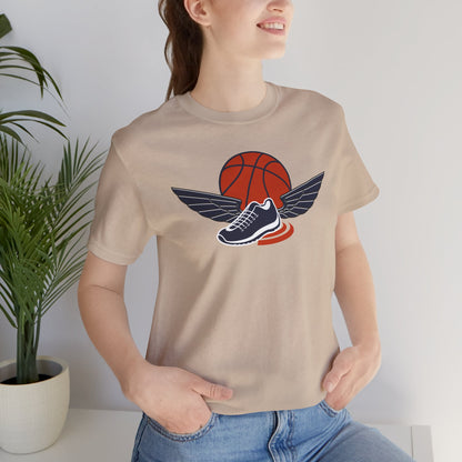 Shoe and wings Basketball Tee Shirt Express Delivery available