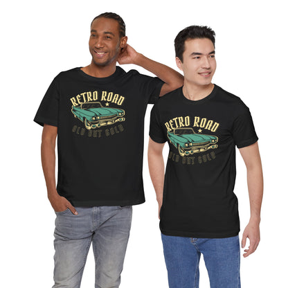 Retro Road Unisex Tee - Old But Gold Vintage Car Graphic Shirt