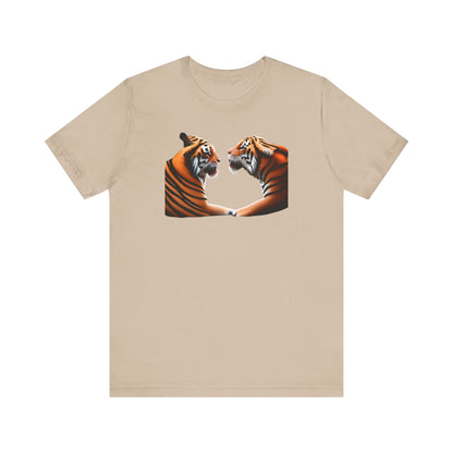 Two tigers Unisex Jersey Short Sleeve Tee