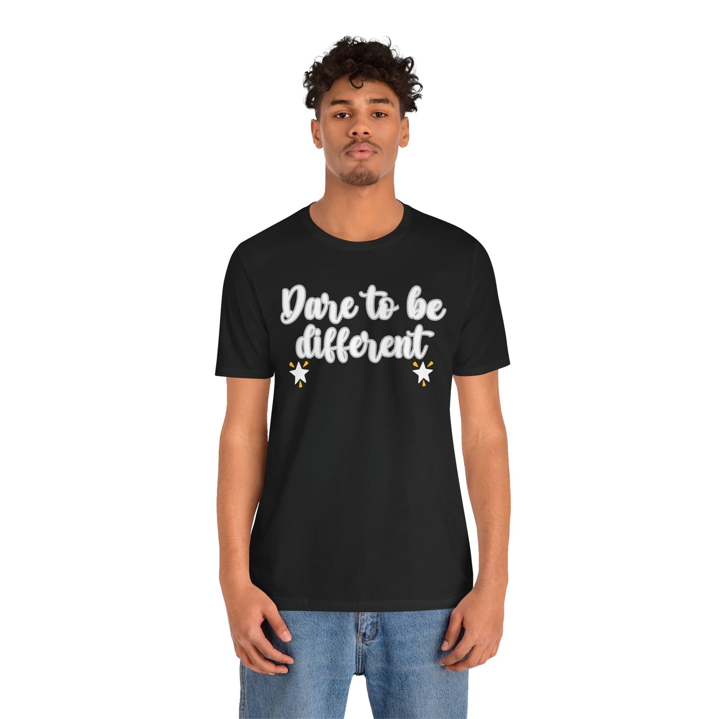 Unisex Jersey Short Sleeve Tee DARE TO BE DIFFERENT GIFT Express delivery available