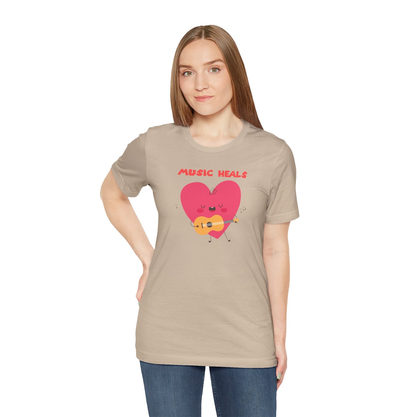 MUSIC HEALS Unisex Tee - Express Delivery Available - Gift Idea