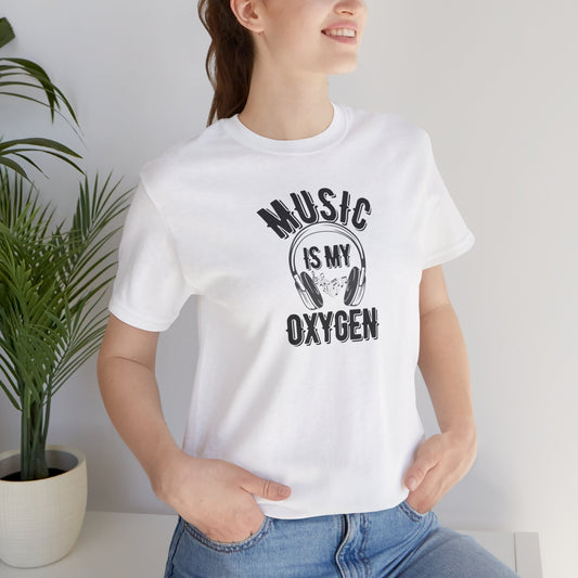 Music is My Oxygen Unisex Tee - Perfect Gift for Music Lovers