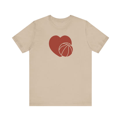 Unisex Jersey Short Sleeve Tee love basketball