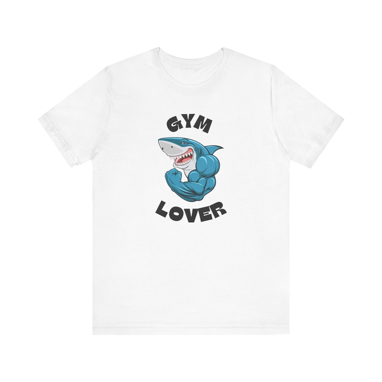 Gym Lover Shark Graphic Tee for Fitness Enthusiasts