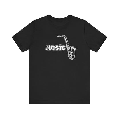 Music Sax Gift Unisex Tee - Express Delivery Available