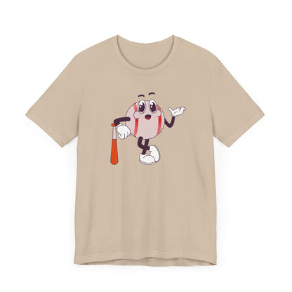 Cartoon Baseball Bat Tee