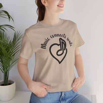 Music Connects Souls Unisex Tee - Express Delivery Available