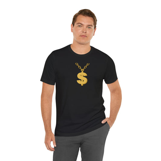 Money Sign Golden Chain Unisex Tee