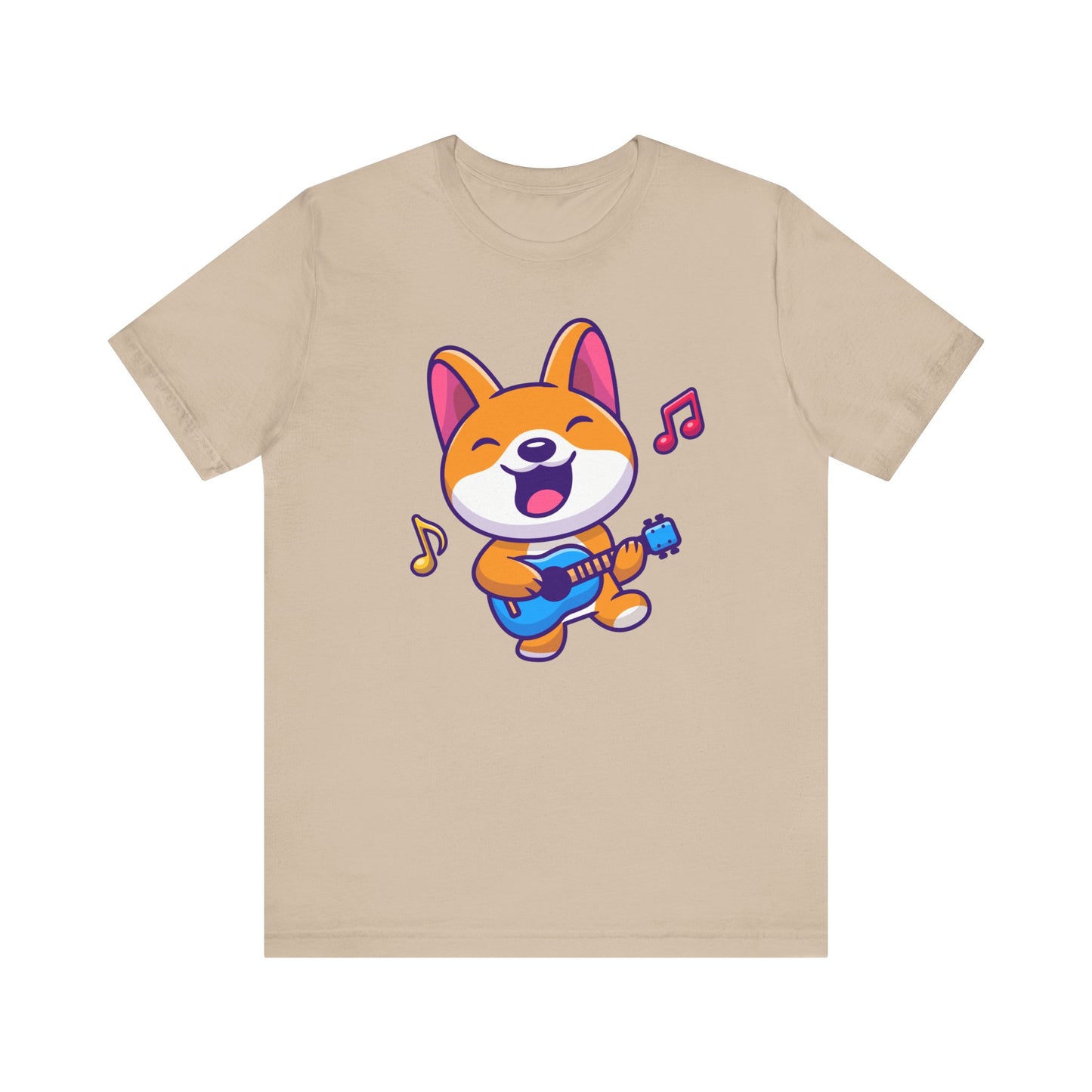 Music Dog Guitar Unisex Tee - Express Delivery Available