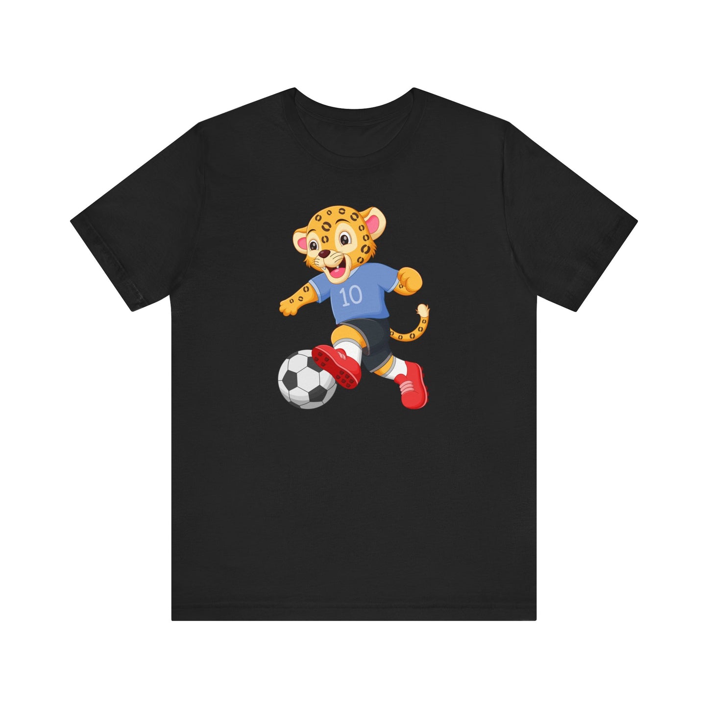 Leopard Football Soccer Unisex Tee - Express Delivery Available