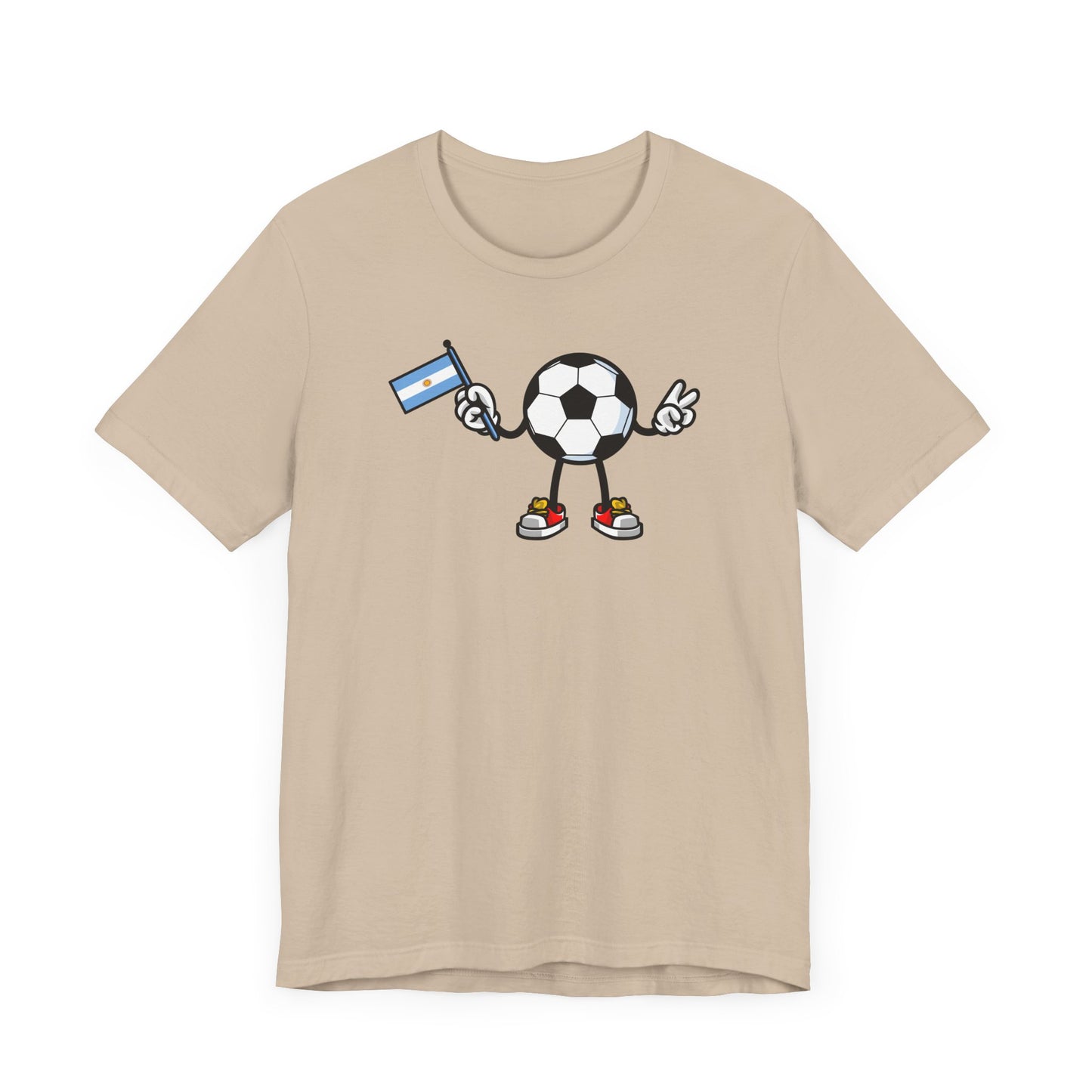 Camiseta con la bandera de Argentina de fútbol