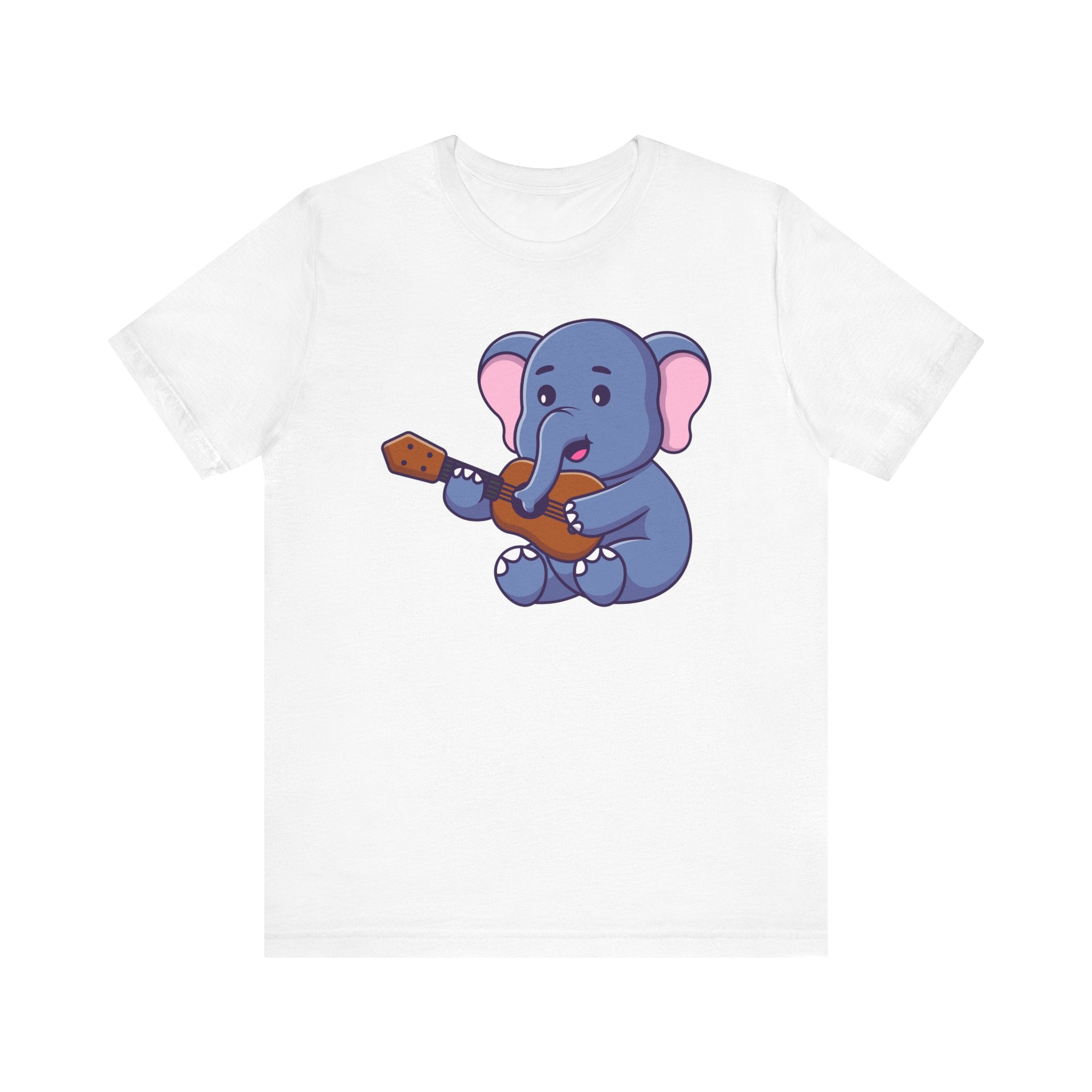 Cartoon Elephant Guitar Unisex Tee - Express Delivery Available