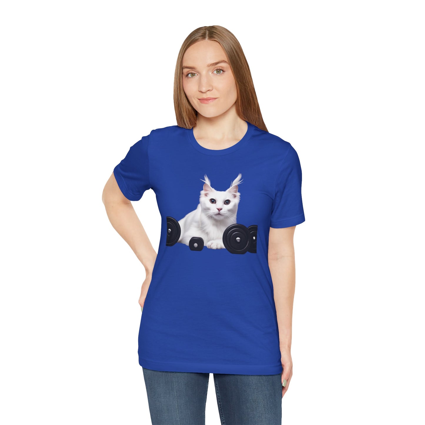 Fitness Cat Unisex Tee - Perfect for Cat Lovers & Gym Enthusiasts