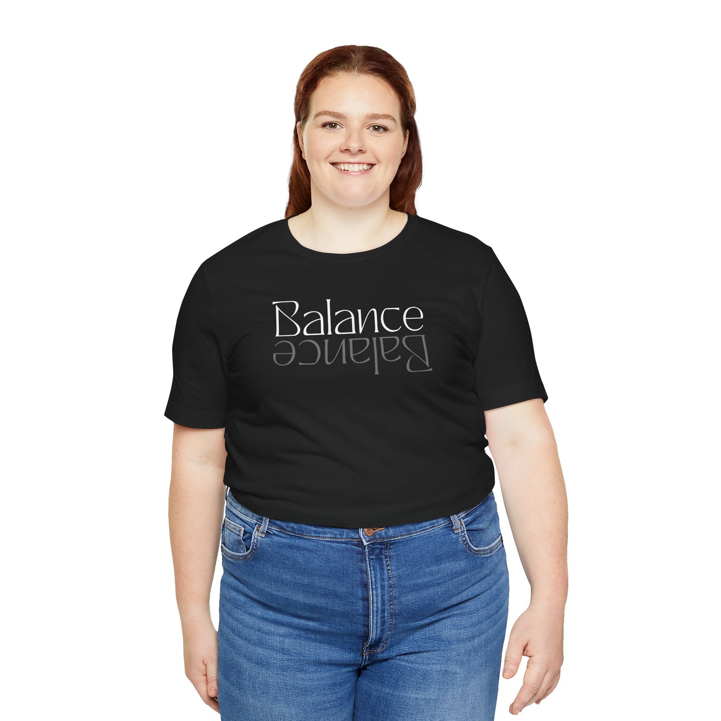 Balanced Vibes Unisex Jersey Tee - Minimalist Design for Mindfulness