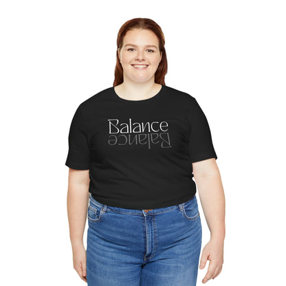 Balanced Vibes Unisex Jersey Tee - Minimalist Design for Mindfulness