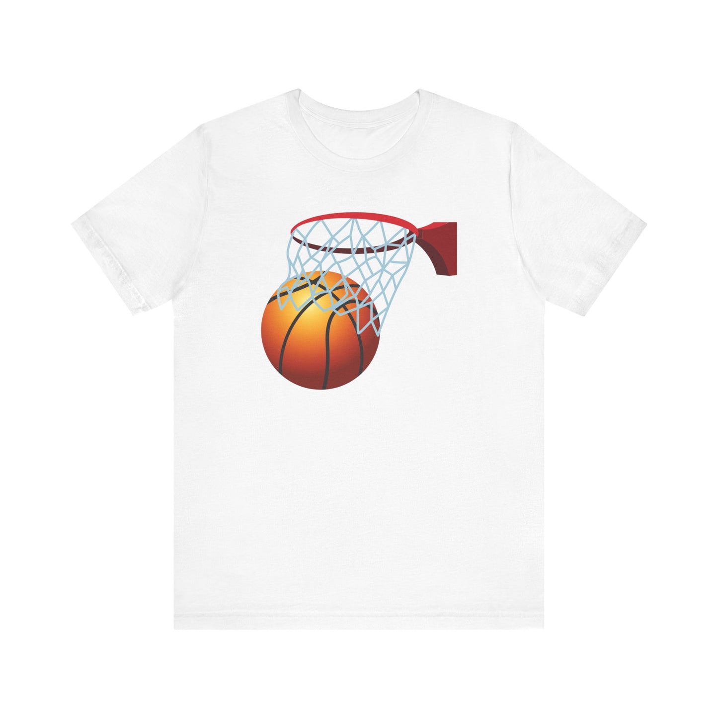 Camiseta de manga corta unisex con red de baloncesto 