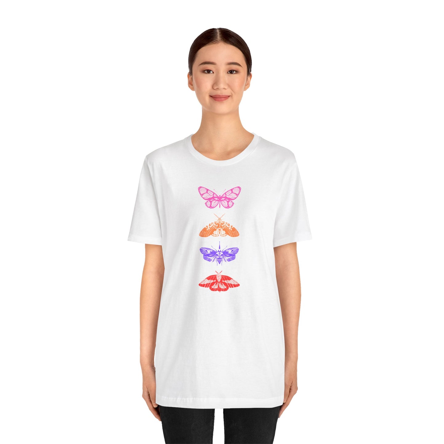 Bohemian Butterfly Graphic Tee - Unisex Jersey Short Sleeve T-Shirt