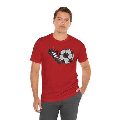 Football Shoe Unisex Tee with Express Delivery Option