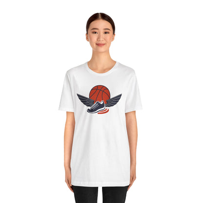 Shoe and wings Basketball Tee Shirt Express Delivery available