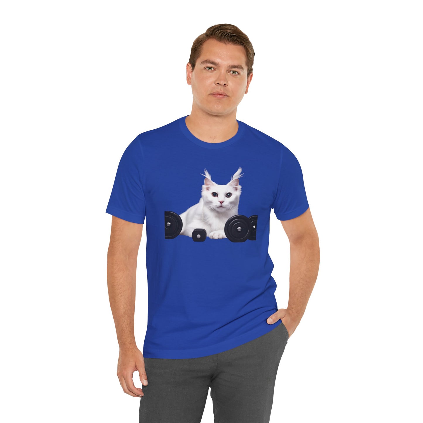 Fitness Cat Unisex Tee - Perfect for Cat Lovers & Gym Enthusiasts