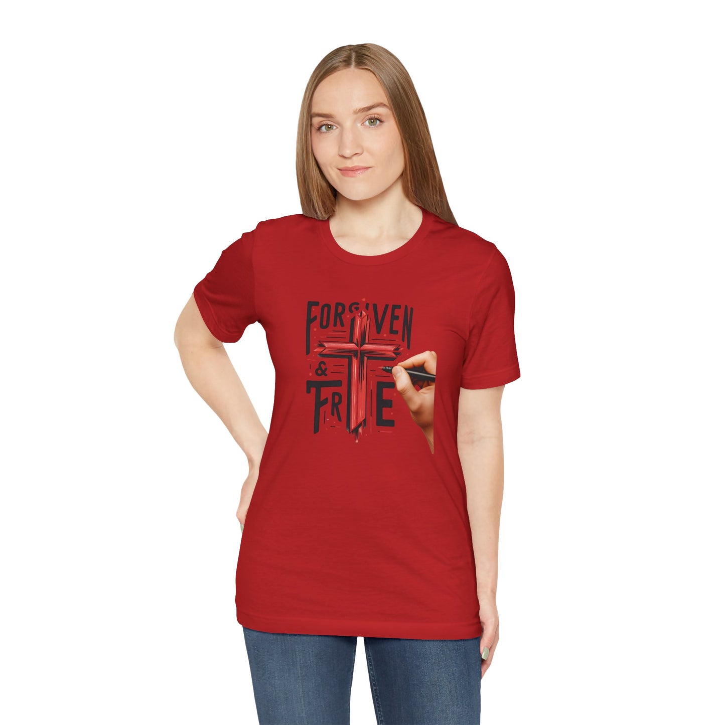 Forgiven & True Inspirational Unisex Jersey Tee