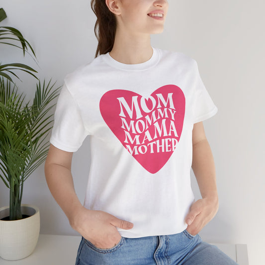 Heartfelt Mom Jersey Tee - Perfect Gift for Moms, Mommy, Mama