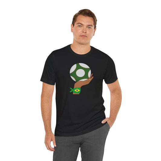 Brazil Football Soccer Unisex Tee - Express Delivery Available