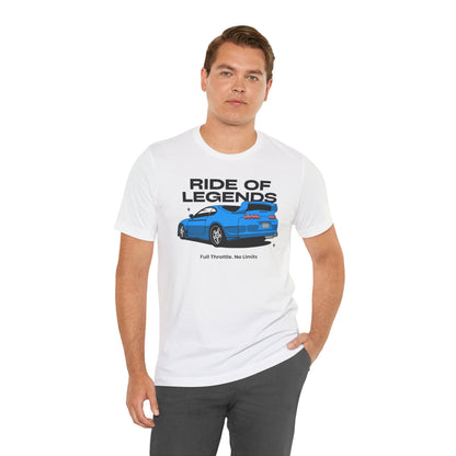 Ride of Legends Unisex Jersey Tee - Full Throttle Car Graphic