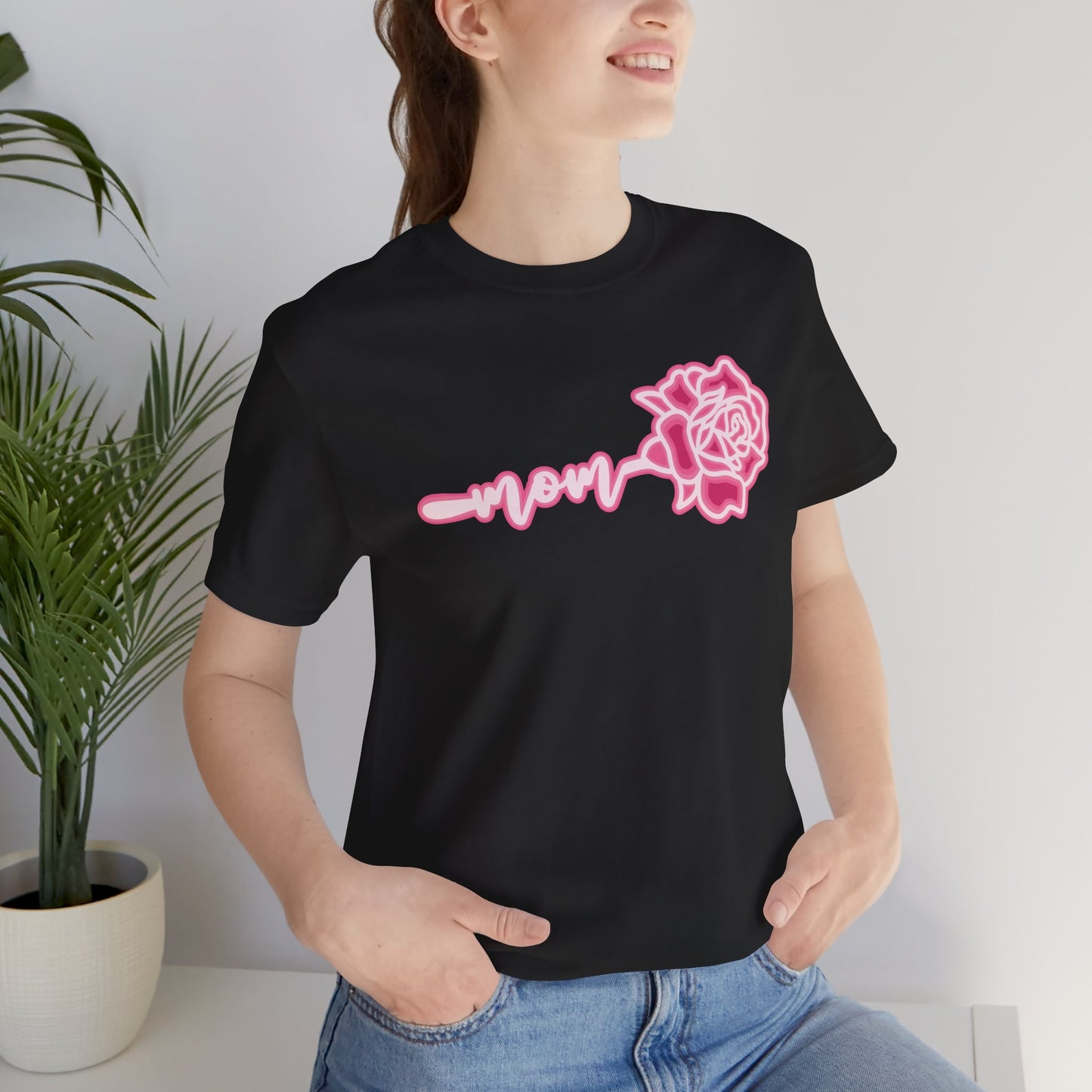 WOMEN'S Jersey Short Sleeve Tee Express Delivery available MOM ROSE MOTHER'S DAY