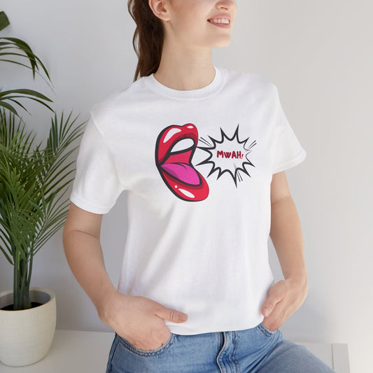 Kiss Graphic Jersey Tee - Fun & Playful Wear