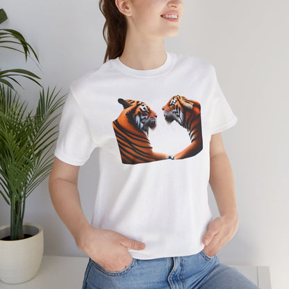 Two tigers Unisex Jersey Short Sleeve Tee