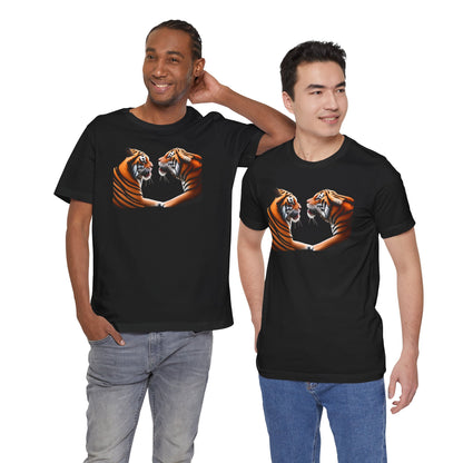 Two tigers Unisex Jersey Short Sleeve Tee