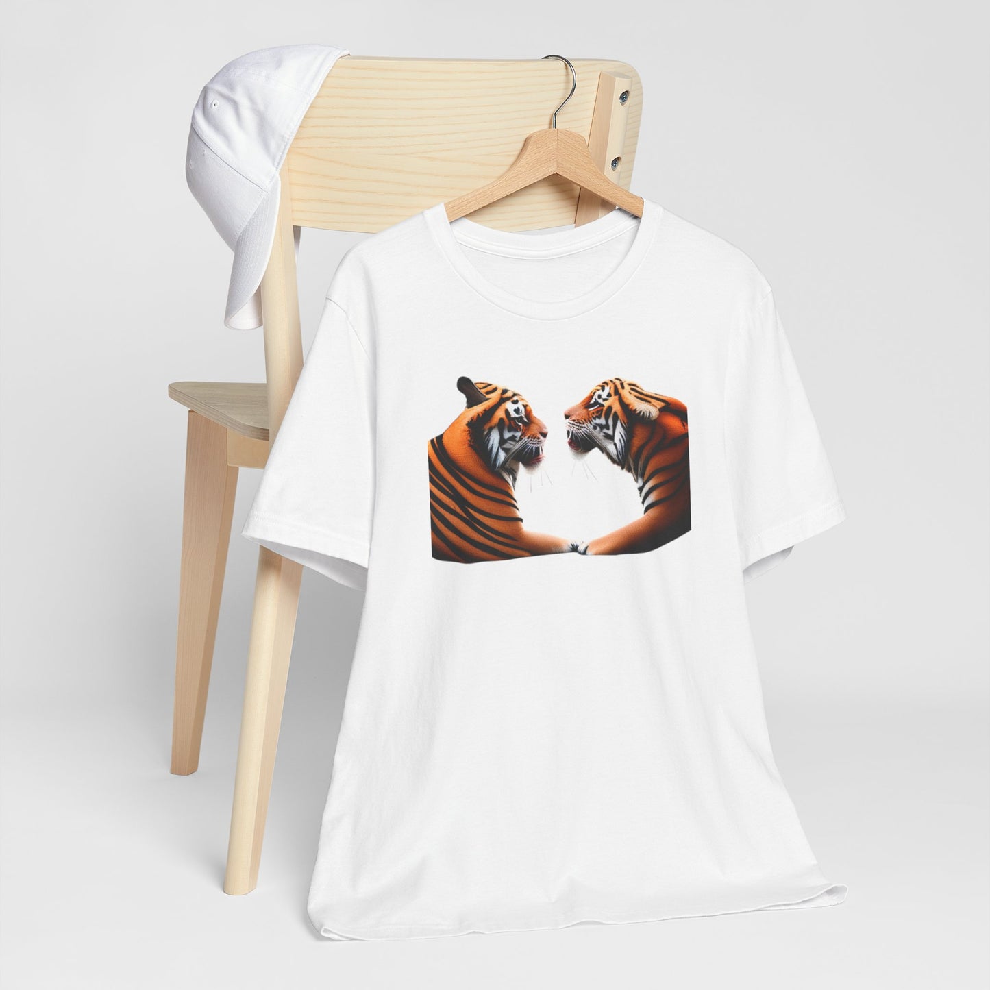 Two tigers Unisex Jersey Short Sleeve Tee