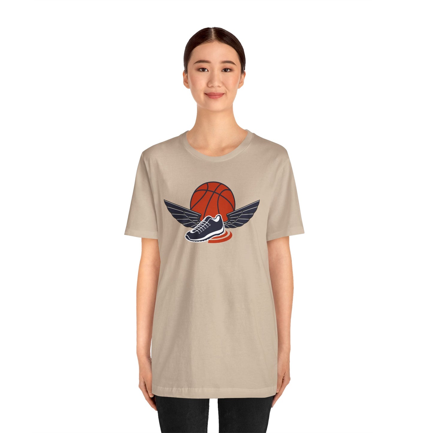 Shoe and wings Basketball Tee Shirt Express Delivery available