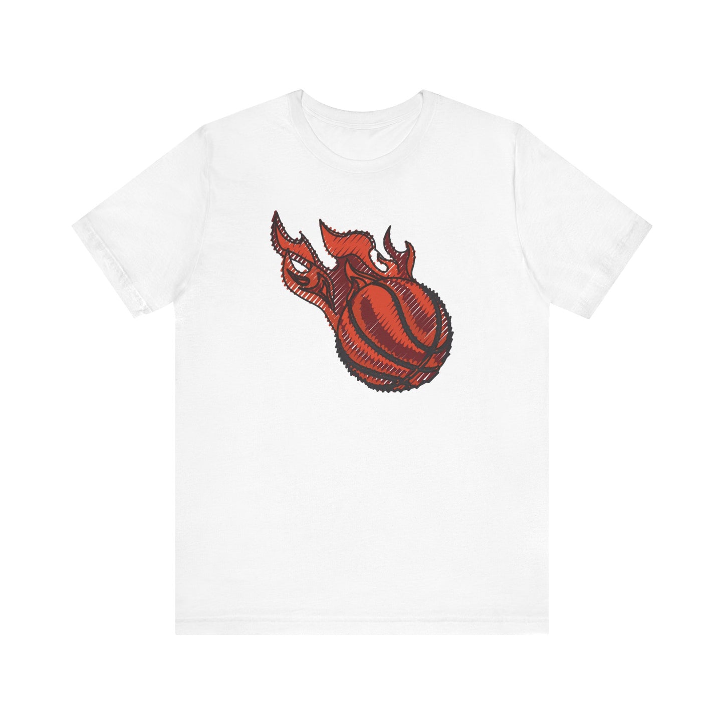 Camiseta de manga corta unisex de baloncesto 