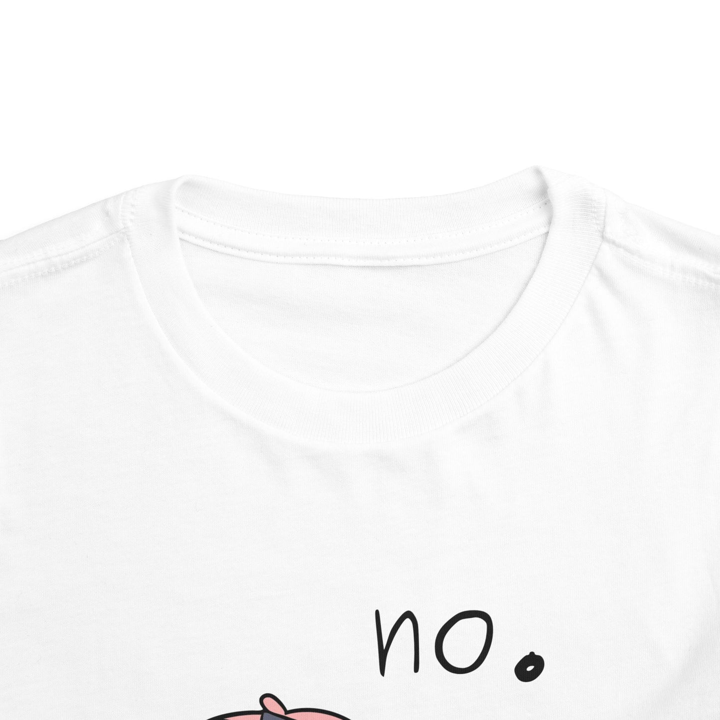 Funny Toddler Tee - ‘No’ Pig Design