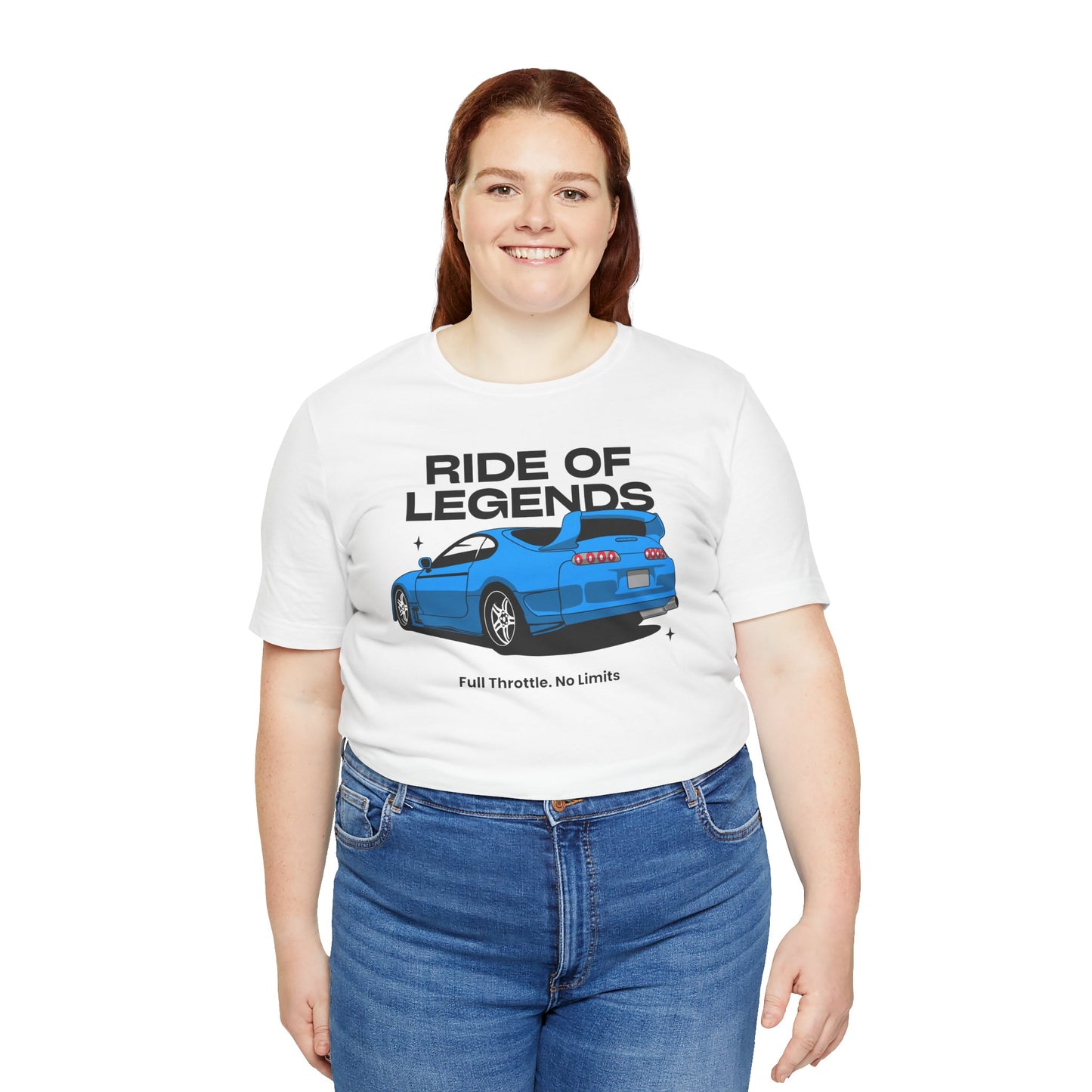 Ride of Legends Unisex Jersey Tee - Full Throttle Car Graphic