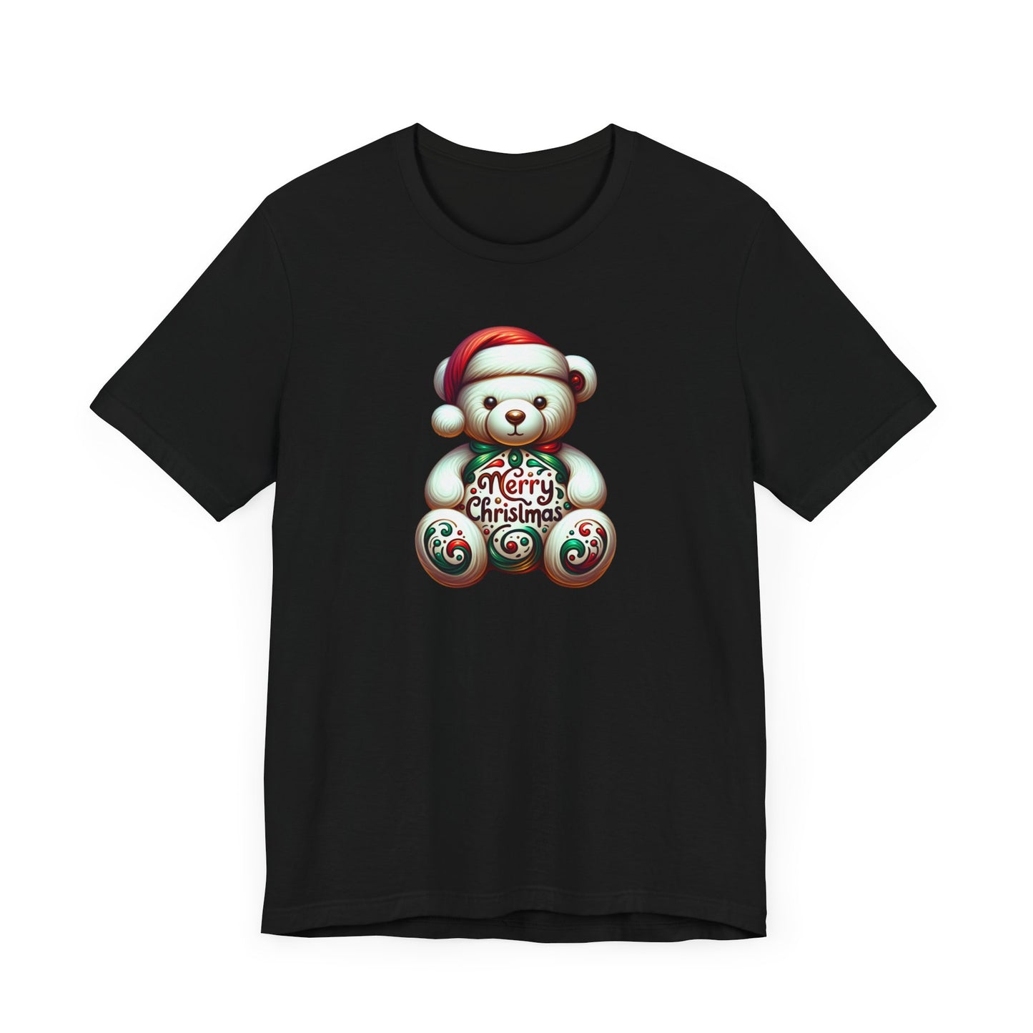 T-shirt de Noël avec ours en peluche