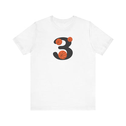 Camiseta de manga corta unisex de baloncesto 