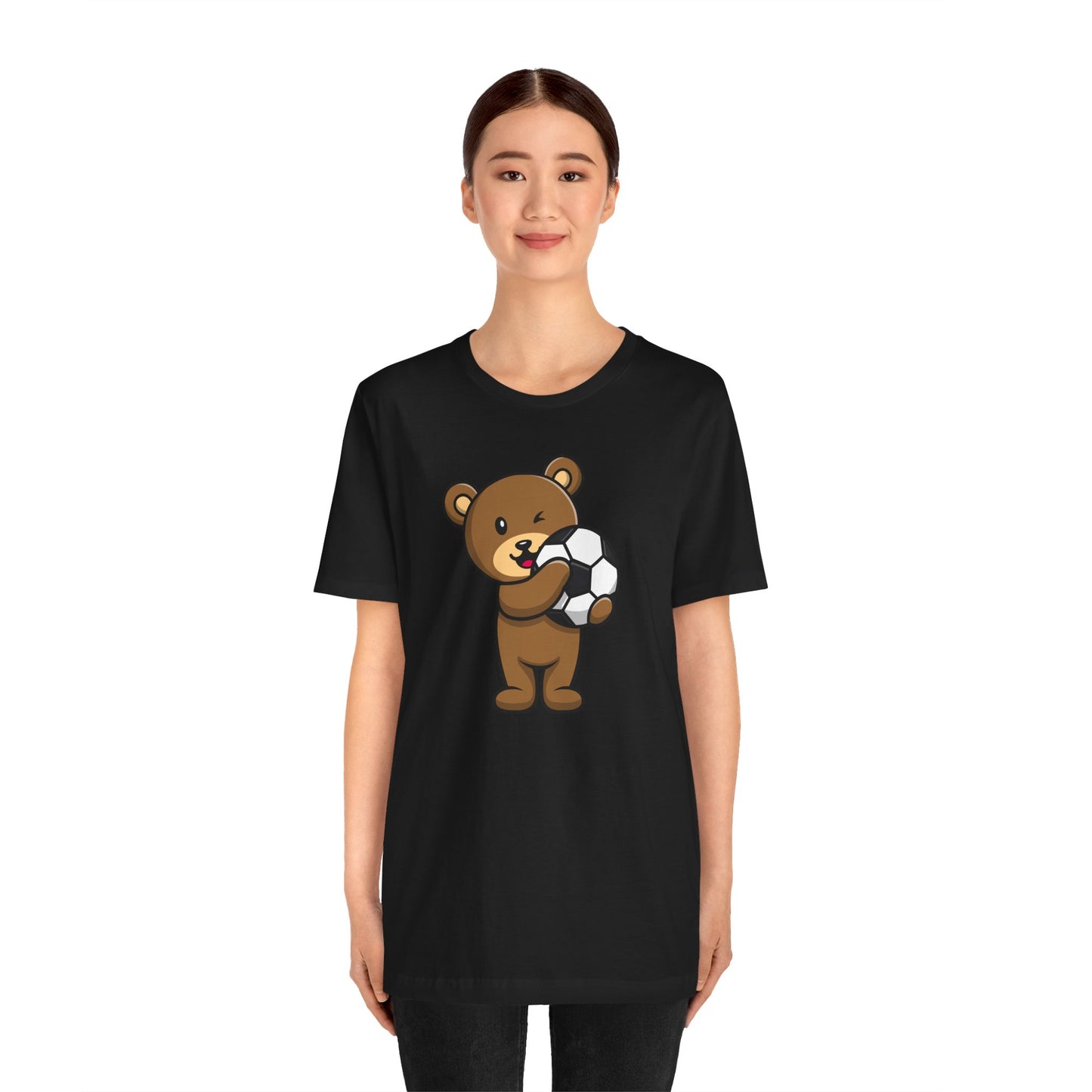 Teddy Bear Football Soccer Unisex Tee