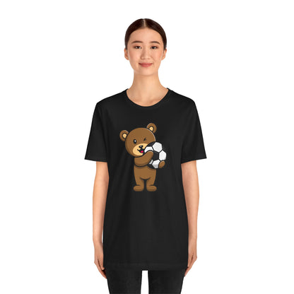 Teddy Bear Football Soccer Unisex Tee