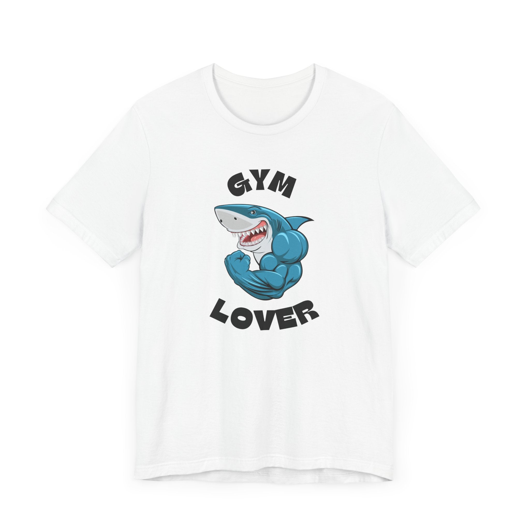 Gym Lover Shark Graphic Tee for Fitness Enthusiasts