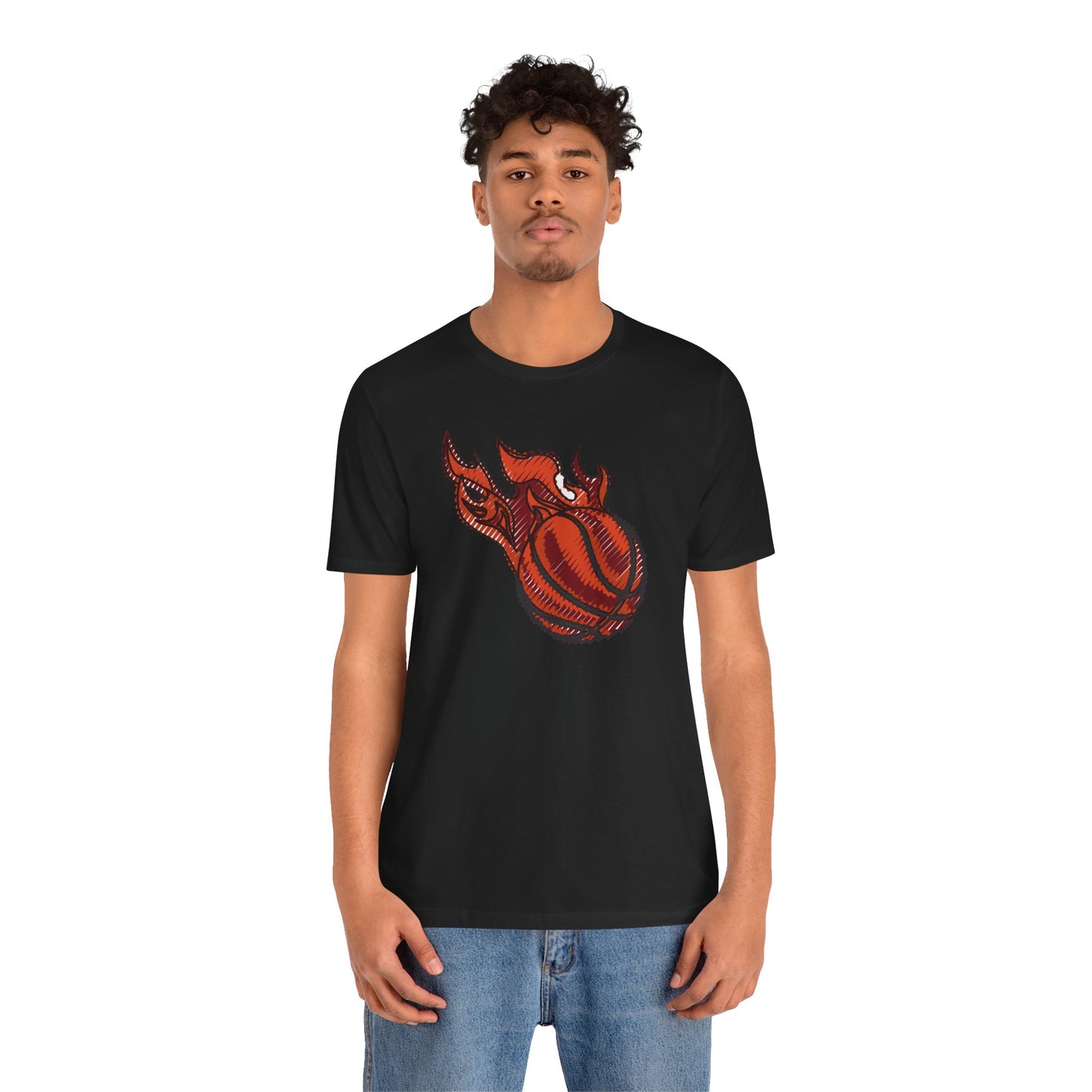 Camiseta de manga corta unisex de baloncesto 