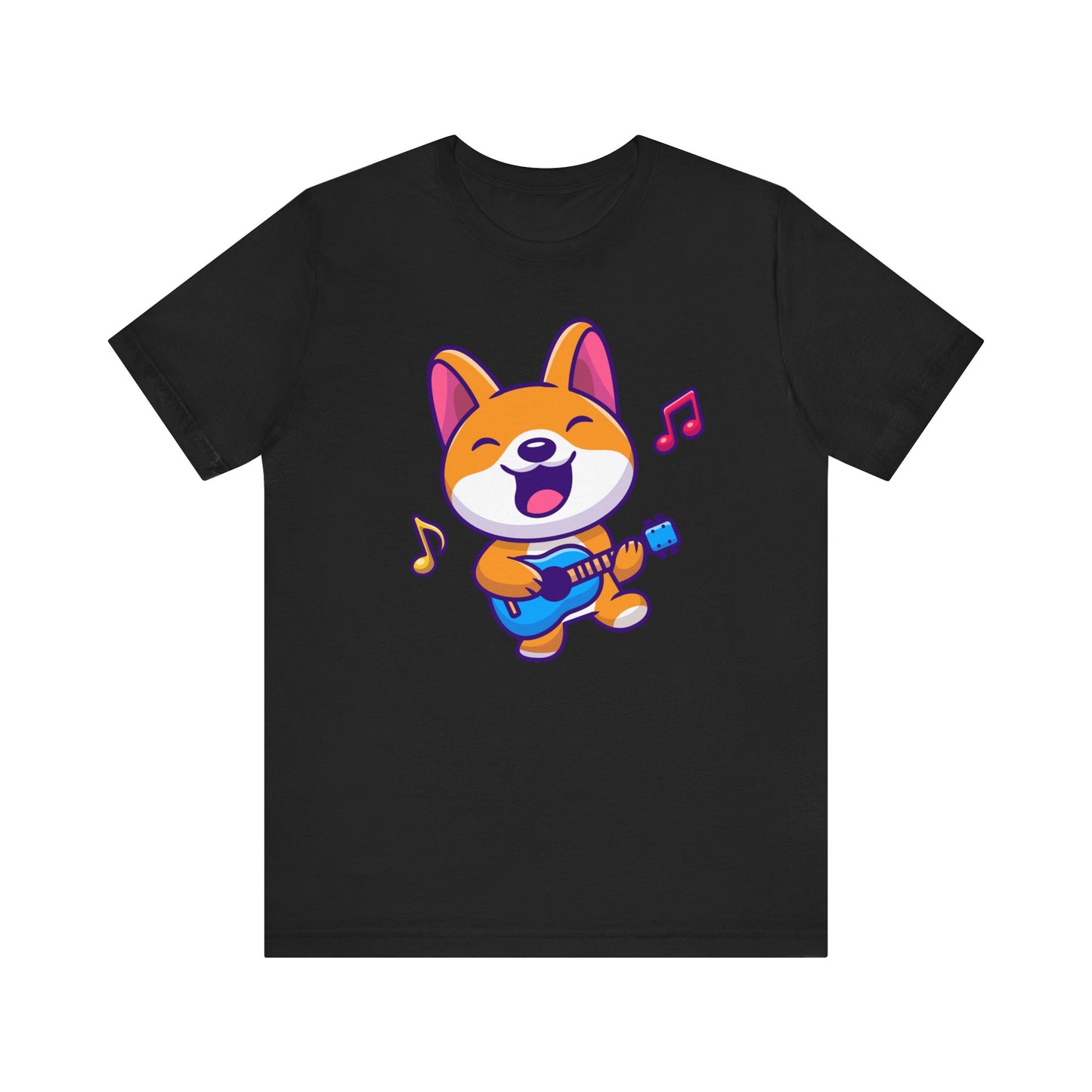 Music Dog Guitar Unisex Tee - Express Delivery Available